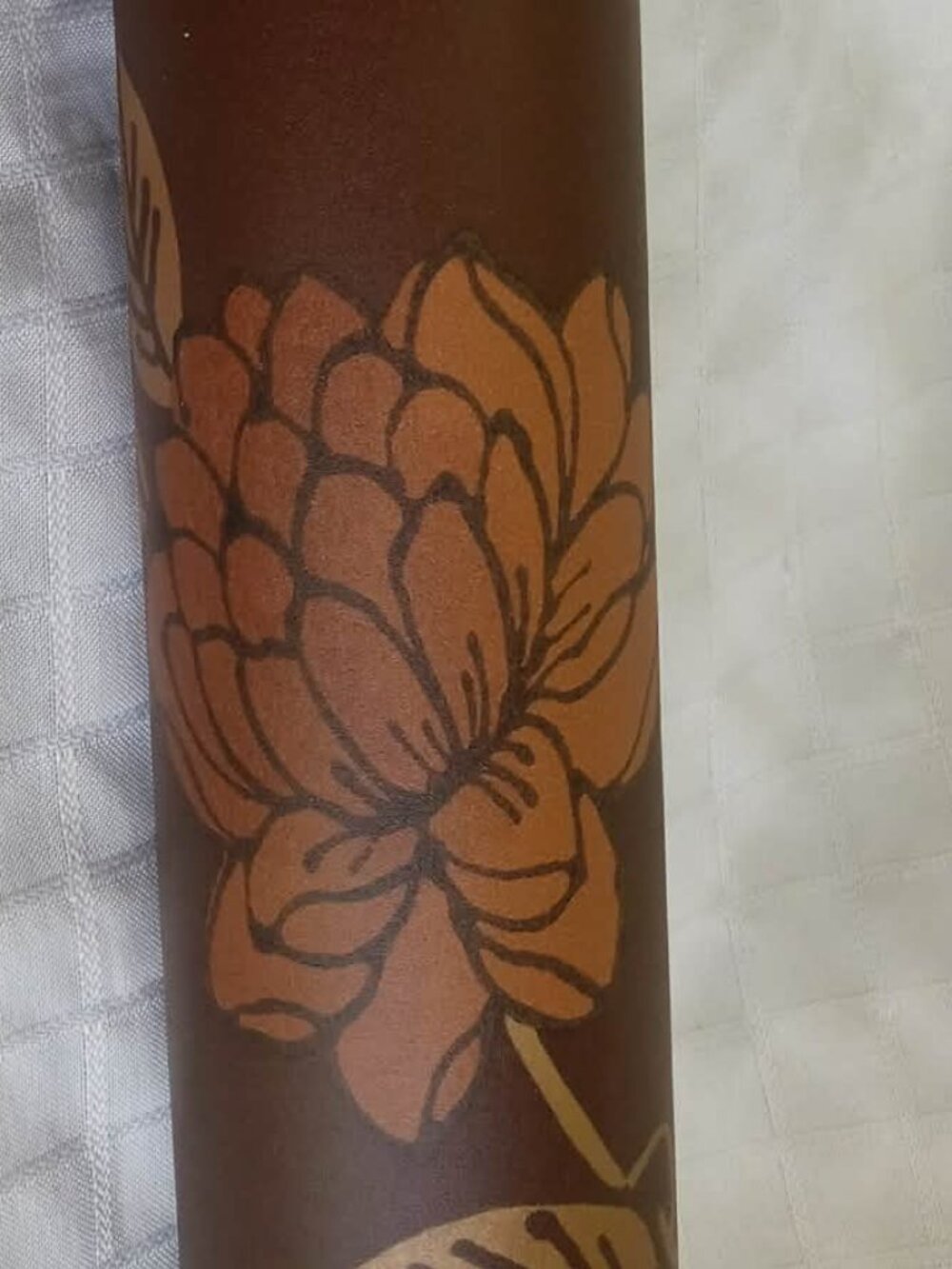 Large remaining length of high-quality vintage wallpaper roll for small projects